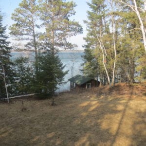 A rebuilt, modern, version of the cabin my family went to on Lake Kabekona, in Northern Minnesota, when I was a child.